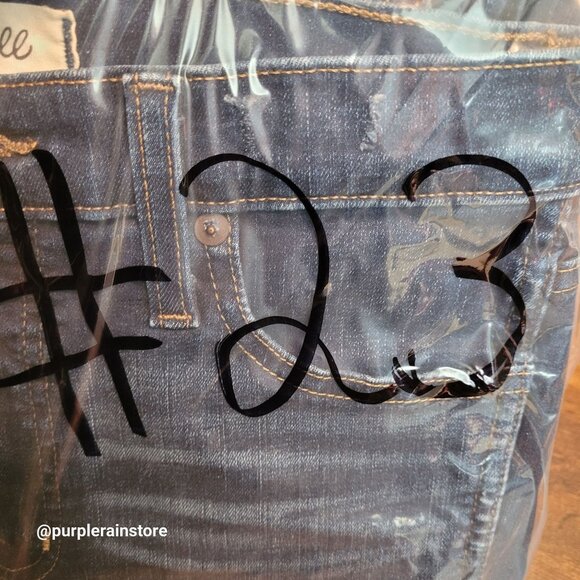 Madewell Jeans 26 High Rise 10" Skinny Hayes Wash Stretch Denim Tummy Control - Picture 13 of 13